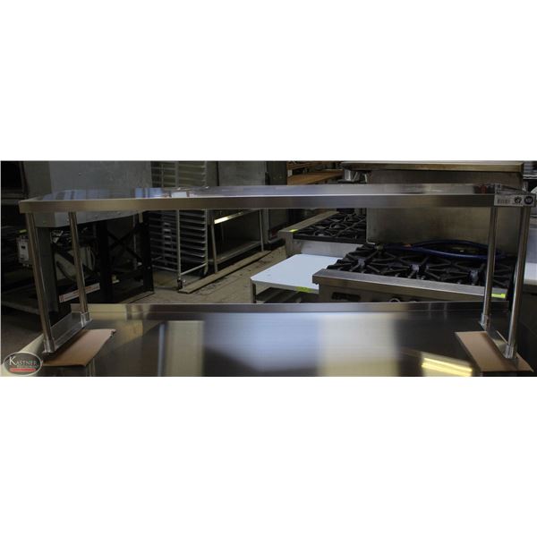 JOHNSON ROSE 12" X 60" S/S SINGLE OVERSHELF