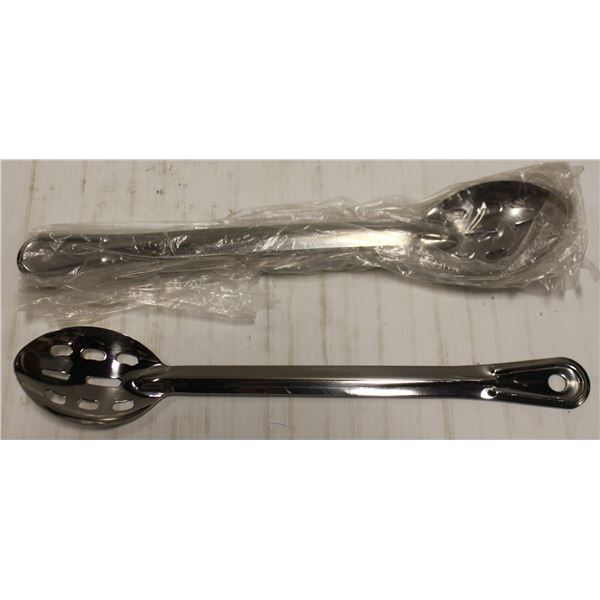 LOT OF 9 NEW POLARWARE 15" SLOTTED SERVING SPOONS