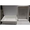 Image 1 : PAIR OF WHITE BUS BINS 20"X15"