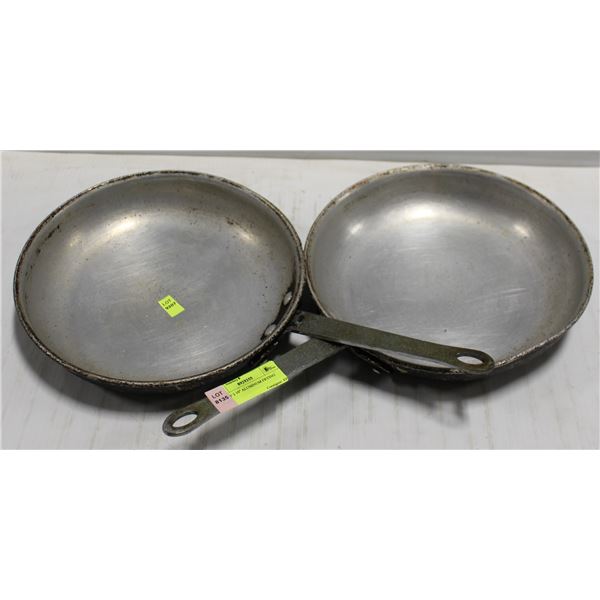 LOT OF 2 10" ALUMINUM FRYING PANS