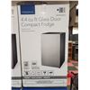 Image 1 : NEW INSIGNIA 4.4 CU FT GLASS DOOR COMPACT FRIDGE