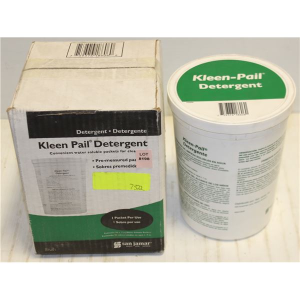 LOT OF 2 PAILS OF SAN JAMAR KLEEN-PAIL DETERGENT