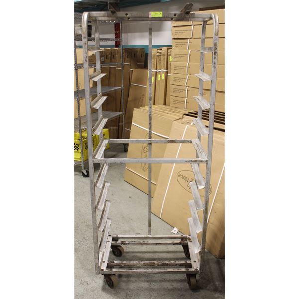 10 SLOT COMMERCIAL ALUMINUM BAKERS RACK