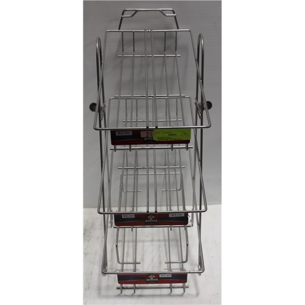 3 TIER COUNTERTOP DISPLAY RACK BLACK