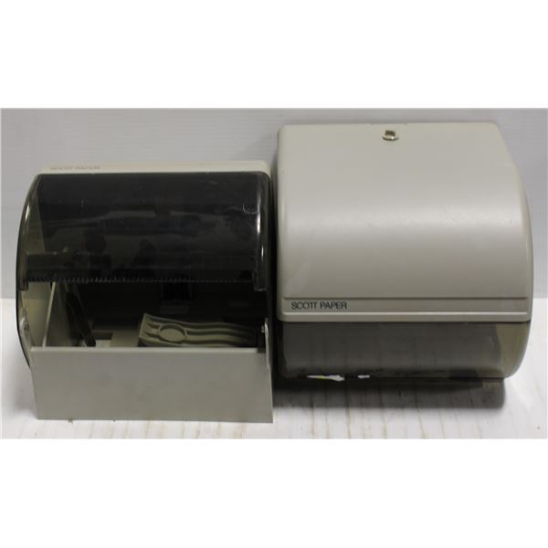 2 SCOTT WALL MOUNT PAPER TOWEL DISPENSERS