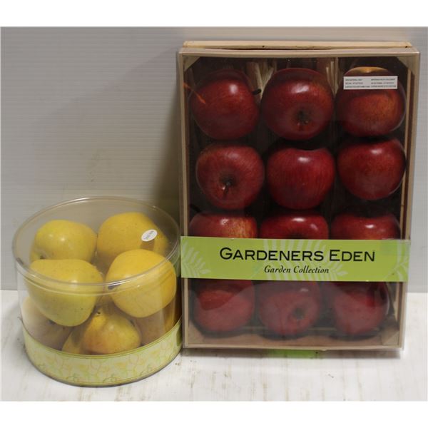 TWO BOXES OF DECROTIVE FRUITS