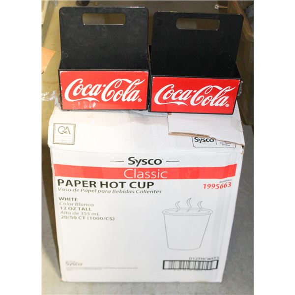 LOT OF 12 COKE CADDIES