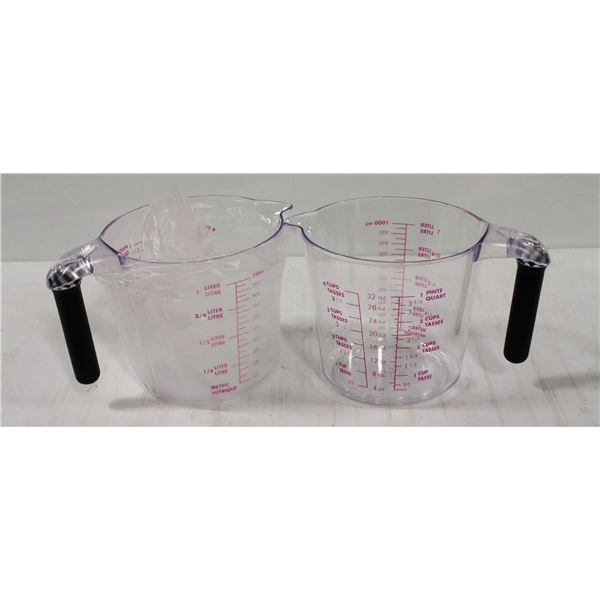 LOT OF 2 NEW 1000ML POLY CARB MEASURES