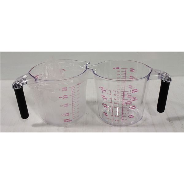 LOT OF 2 NEW 1000ML POLY CARB MEASURES
