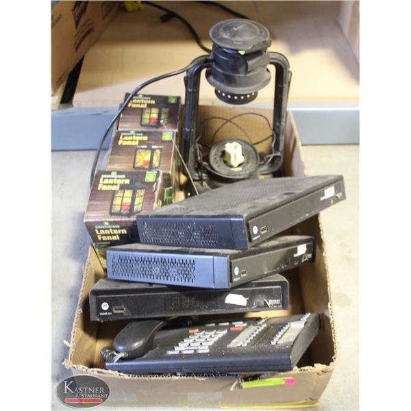 BOX OF MISC ITEMS(LANTERN)