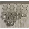 Image 1 : BOX OF 10 SMALL GLASS SIDE DECANTERS