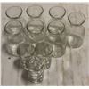 Image 2 : BOX OF 10 SMALL GLASS SIDE DECANTERS