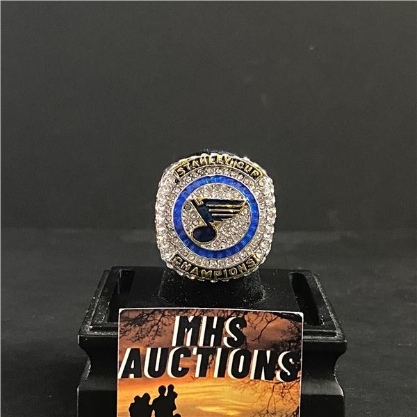 ST LOUIS BLUES N.H.L 2019 "BERUBE" CHAMPIONSHIP REPLICA RING (ref387)