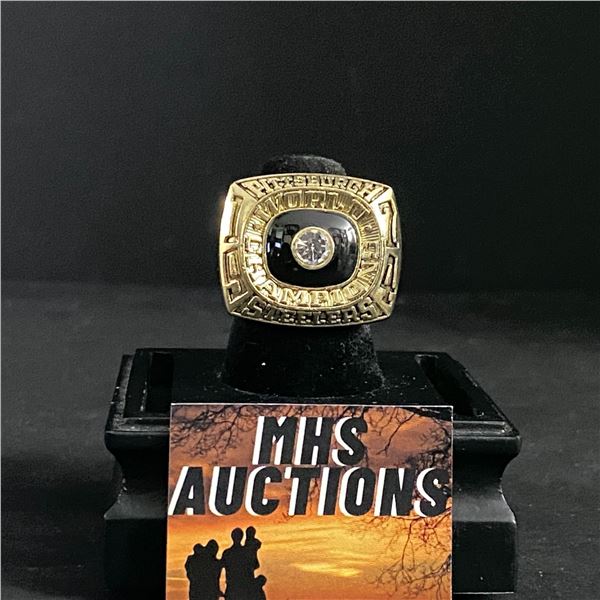 PITTSBURGH STEELERS N.F.L 1974 "HARRIS" CHAMPIONSHIP REPLICA RING (ref704)