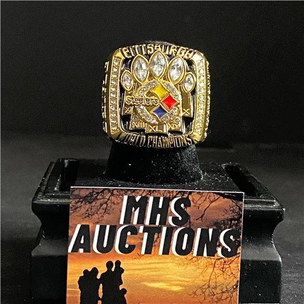 PITTSBURGH STEELERS N.F.L 2005 "JONES" CHAMPIONSHIP REPLICA RING (ref788)