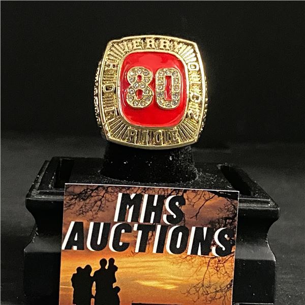 JERRY RICE #80 HALL OF FAME 2010 CHAMPIONSHIP REPLICA RING (ref944)