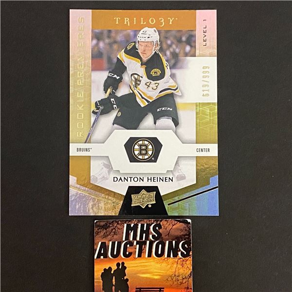 2016-17 TRILOGY ROOKIE HUDSON FASCHING HOCKEY CARD #619/999 ONLY 999 MADE IN THE WORLD (ref2701)