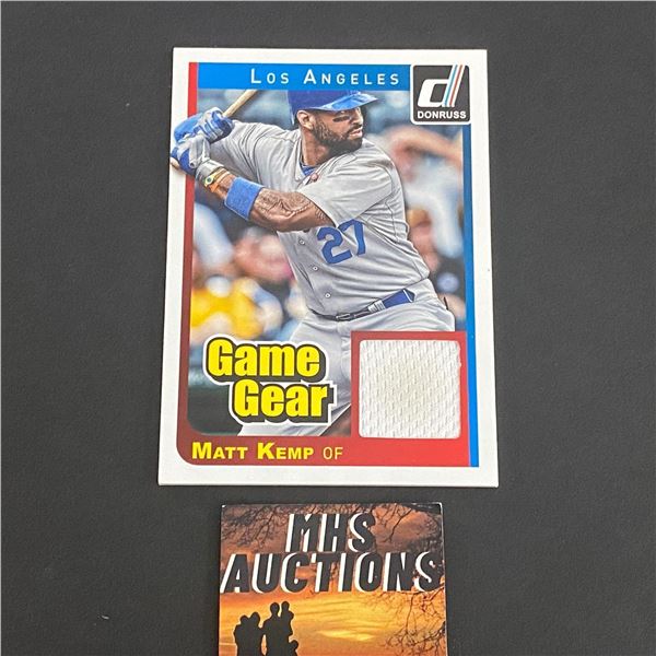 2014 PANINI MATT KEMP JERSEY CARD (ref2252)