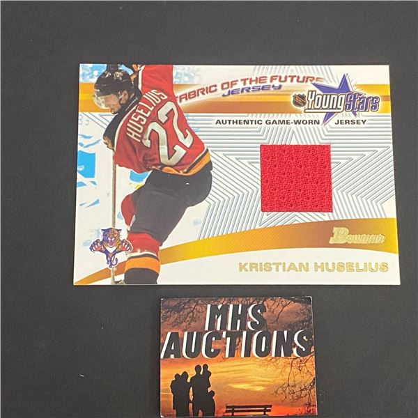 2002 THE TOPPS KRISTIAN HUSELIUS N.H.L JERSEY CARD (ref2260)