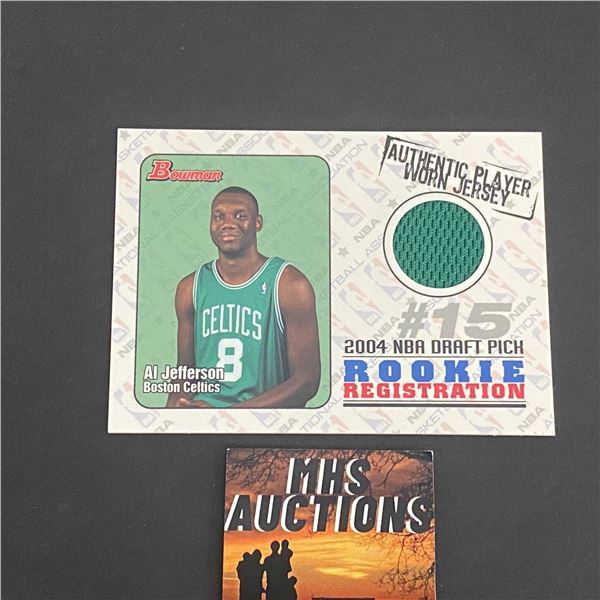 AL JEFFERSON BOSTON CELTICS JERSEY CARD (ref2276)