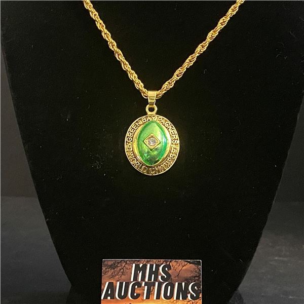 GREEN BAY PACKERS N.F.L 1961 CHAMPIONSHIP NECKLACE (refR67)