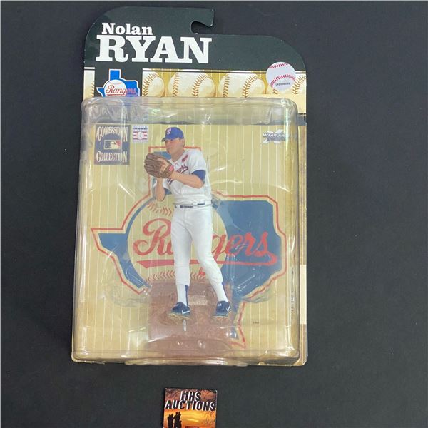 NOLAN RYAN M.L.B TEXAS RANGERS BLOODY JERSEY MCFARLANE SERIES COOPERSTOWN COLLECTION