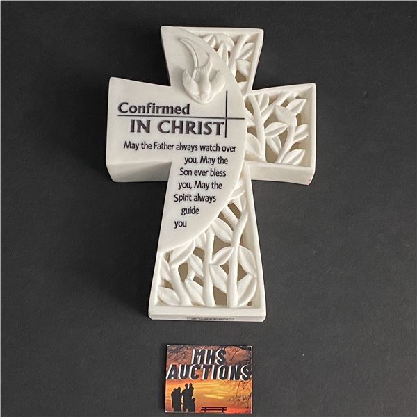 WHITE LED CONFIRMATION CROSS FROM THINGS ENGRAVED