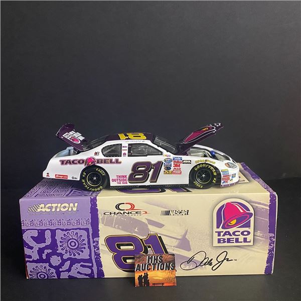 DALE EARNHARDT JR 1/24 SCALE #81 TACO BELL TOTAL PRODUCTION OF 28,656