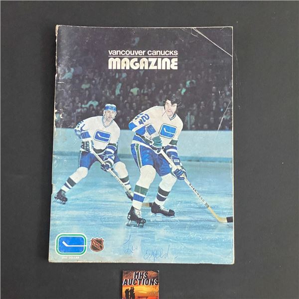 VANCOUVER CANUCKS PROGRAM FROM OCTOBER 28, 1972