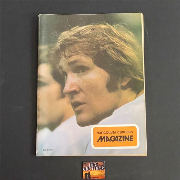 VANCOUVER CANUCKS PROGRAM FROM DECEMBER 26, 1973