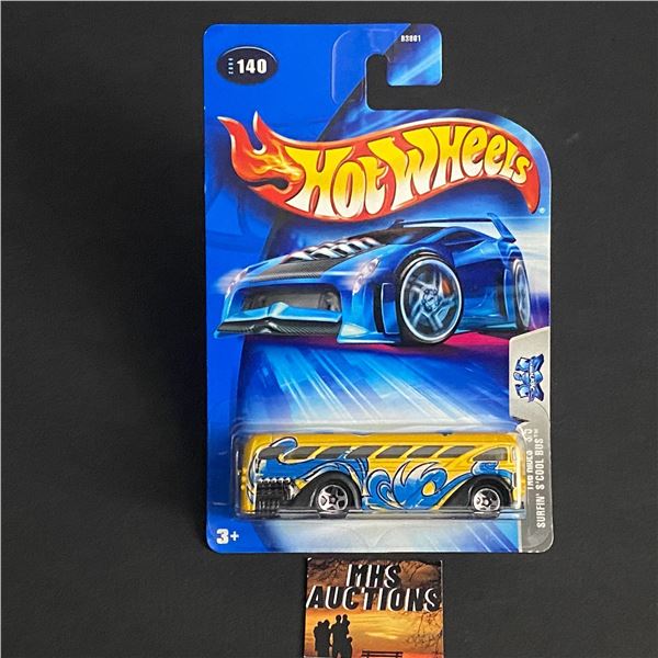 HOT WHEELS TAG RIDES SURFIN' S'COOL BUS 1/64TH SCALE (ref1050)