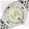 Image 1 : Rolex Ladies Stainless Steel Yellow Diamond & Ruby 26MM Datejust Wristwatch