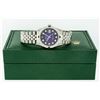 Image 9 : Rolex Mens Stainless Steel Blue Vignette Diamond & Sapphire Datejust Wristwatch