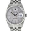 Image 1 : Rolex Mens Stainless Steel 36MM Silver Index 36MM Oyster Perpetual Datejust Wris