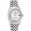 Image 2 : Rolex Mens Stainless Steel Mother Of Pearl Diamond & Ruby Datejust Wristwatch