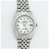 Image 3 : Rolex Mens Stainless Steel Mother Of Pearl Diamond & Ruby Datejust Wristwatch