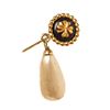 Image 3 : Chanel Gold Clover Pearl Brooch