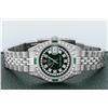 Image 4 : Rolex Ladies Stainless Steel 26MM Green Diamond Lugs Oyster Perpetual Datejust W