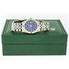Image 7 : Rolex Mens Stainless Steel Blue Vignette Diamond & Sapphire Datejust Wristwatch
