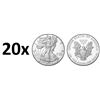 Image 1 : (20 COUNT) 2017 American Silver Eagle .999 Fine Silver Dollar Coins