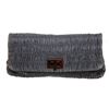 Image 1 : Prada Blue Denim Gaufre Clutch Bag