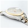 Image 9 : Rolex Ladies 2T Factory Silver Tapestry Dial Datejust Wristwatch