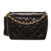 Image 1 : Chanel Black Leather Small Flap Shoulder Bag