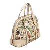 Image 3 : Gucci Floral White Leather Dome Convertible Satchel Bag