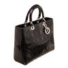 Image 2 : Christian Dior Black Leather Lady Handbag