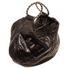 Image 2 : Chanel Black Caviar Leather Chain Handle Hobo Bag