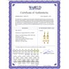 Image 2 : Genuine 3 ctw Citrine Earrings 14KT Yellow Gold - REF-48Z9N
