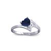 Image 1 : Genuine 1 ctw Sapphire Ring 14KT White Gold - REF-43M2T