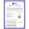 Image 2 : Genuine 10 ctw Citrine Earrings 14KT Rose Gold - REF-55H5X
