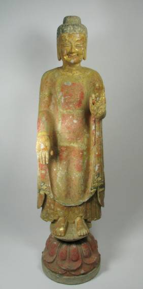 A MAGNIFICENT NORTHERN QI LIMESTONE SCULPTURE